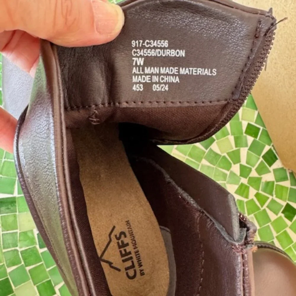 Cliffs by White Mountain Booties - Durbon DK BROWN/SMOOTH 7 Wide